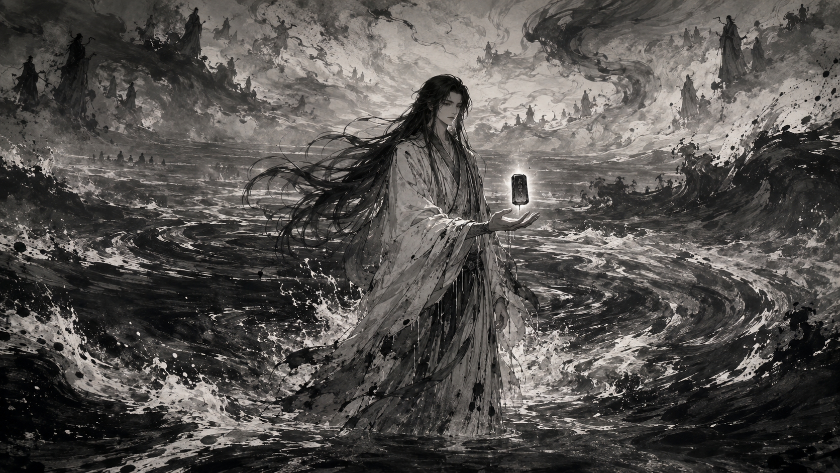方源独行逆流河，掌中托起坚持仙蛊